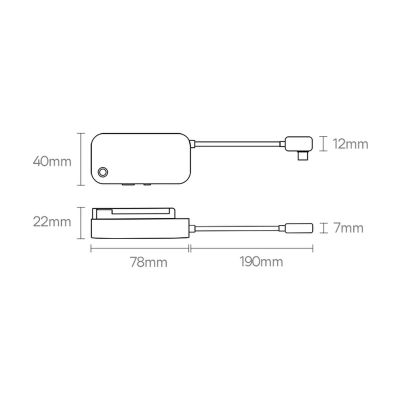 13. Baseus PadJoy universeller 6in1 USB-C USB-C HUB für Tablet/Smartphone – dunkelgrau