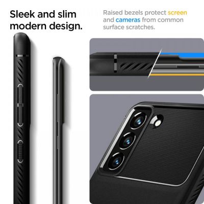 10. Spigen Rugged Armor Hülle für Samsung Galaxy S21 FE – Mattschwarz