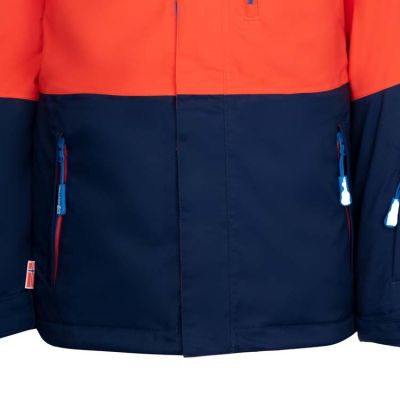 4. Trollkids Kinder Hallingdal Jacke Outdoor Orange/Navy (226-705)