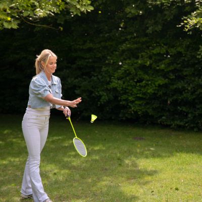 19. VIRTUFIT 2-IN-1 TRAGBARES BADMINTON- UND TENNISSET - INKLUSIVE TASCHE UND SCHLÄGER