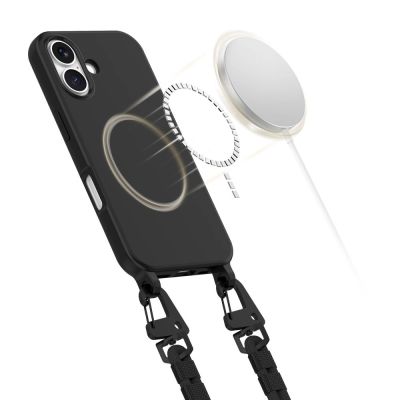 4. Tech-Protect MagNecklace MagSafe-Hülle für iPhone 16 – Schwarz