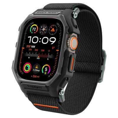 Spigen Lite Fit Pro Hülle mit Armband für Apple Watch Ultra 1/2 (49 mm) – mattschwarz