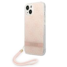 Guess GUOHCP14MH4STP iPhone 14 Plus 6,7 "rosa / rosa Hardcase 4G Print Strap