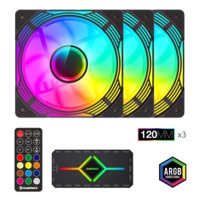 Gamemax Gehäuselüfter | KF300 BK | Schwarz