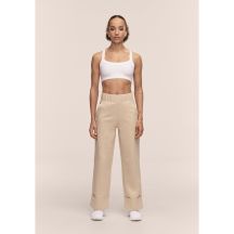 Spodnie damskie CASALL Aria Turn Up Straight Jogger kolor beżowy