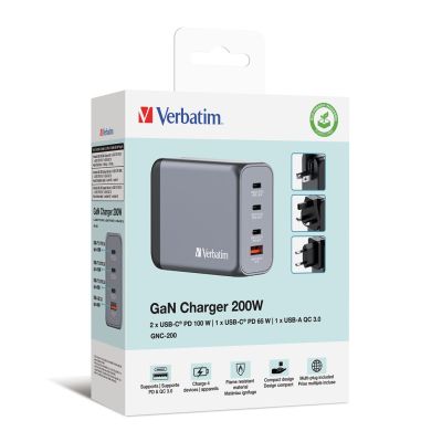 6. GNC-200 GAN Ladegerät 4 Anschlüsse 200W/USB A/C (EU/UK/US)