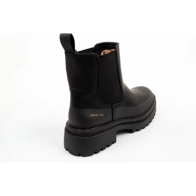 4. GAP Damenschuhe Louise, schwarze Stiefeletten, modische Slipper