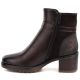 8. Gefütterte Damen-Ankle-Boots mit Blockabsatz, braun, Potocki SZ12873