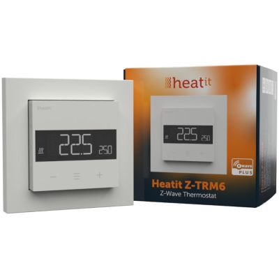 Heatit Z-TRM6 Weiß RAL 9003 Z-Wave Thermostat 3600W 16A 868,4 MHz