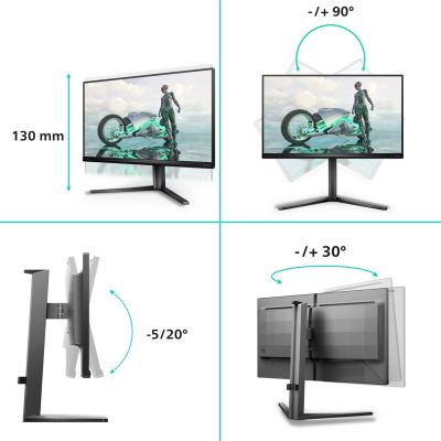 2. Philips Evnia 3000 25M2N3200U/00 Computermonitor 62,2 cm (24,5") 1920 x 1080 px Full HD LCD Grau