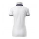 3. Malfini Collar Up W MLI-25700 Weißes Poloshirt