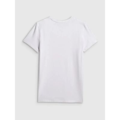 5. Herren-T-Shirt aus Baumwolle, schlicht, 4F 4FWMM00TTSHM3340-10S