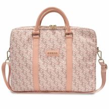 Guess GCube Stripes Tasche für einen 16-Zoll-Laptop – Rosa