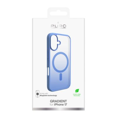 2. Puro Gradient TPU-Hülle kompatibel mit MagSafe für iPhone 17 – Blau
