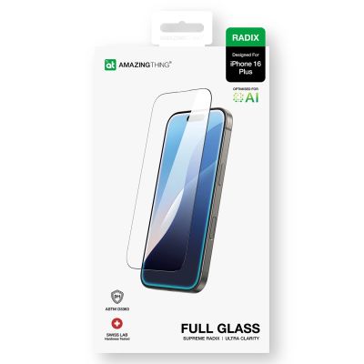 11. AmazingThing Radix Full Glass Panzerglas für iPhone 16 Plus