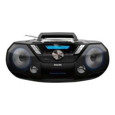 Philips AZB798T/12 Tragbare Stereoanlage, analog und digital, 12 W, DAB, DAB+, FM, Schwarz, MP3-Player