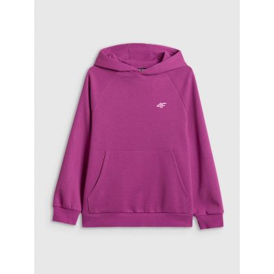 8. Lockerer Mädchen-Sweatshirt mit Kapuze 4F 4FJRSS26TSWSF3040-53S