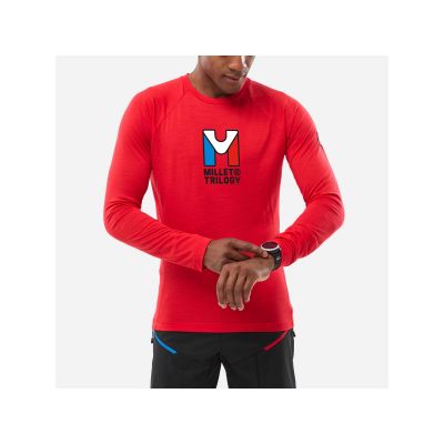 MILLET Trilogy Woll-T-Shirt Ts Ls M rot