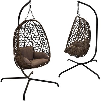 17. Hängesessel Cocoon 105x195CM Dunkelbraun