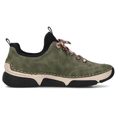 38. Bequeme Rieker W RKR610 grüne Schuhe