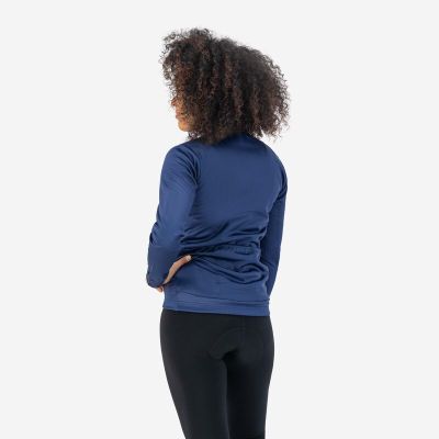 4. Rogelli Damen Langarm-T-Shirt CORE, marineblau, Größe XS