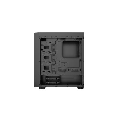 8. GEMBIRD FORNAX K500 MIDI-TOWER-CASE (2x USB 3.0, 1x USB Typ-C, Kartenleser, HD-Audio) SCHWARZ