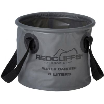 2. Faltbarer Reiseeimer, runder Wasserbehälter, 8 l, grau, Redcliffs