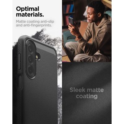 10. Spigen Rugged Armor Schutzhülle für Samsung Galaxy A27 5G – Mattschwarz