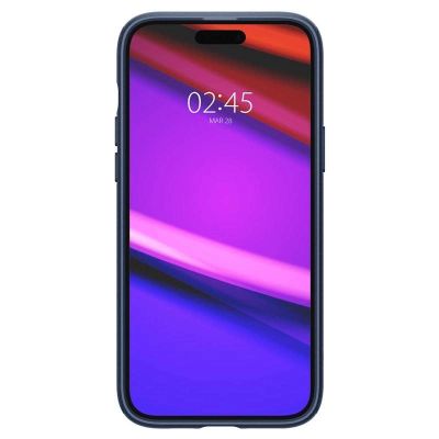 8. Spigen Mag Armor Hülle mit MagSafe für iPhone 15 Plus – blau