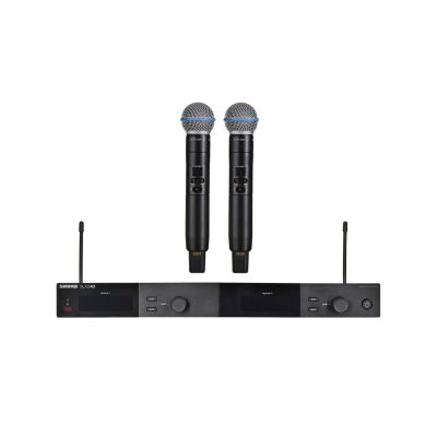 Shure SLXD24DE/B58-G59 - Duales digitales Drahtlossystem mit zwei Handsendern/Mikrofonen