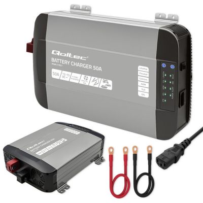 10. Intelligentes professionelles Monolith-Ladegerät für LiFePO4-, AGM-, GEL- und SLA-Batterien (50 A, 12 V)