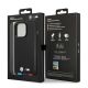 8. Hülle BMW BMHMP14L22PTDK iPhone 14 Pro 6.1 "schwarz / schwarz Leder Stamp Tricolor Magsafe