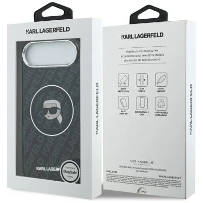 8. Karl Lagerfeld IML Karl Head Logo MagSafe Hülle für iPhone 17 Air - Schwarz