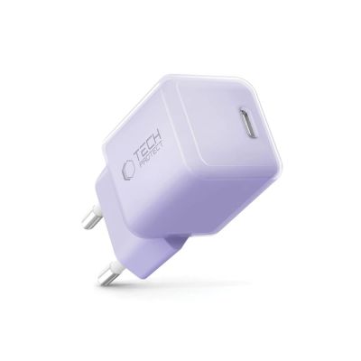 2. Tech-Protect NCM25 USB-C PD 25W Wandladegerät - Lila