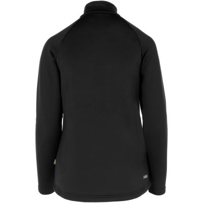 VIKING Jukon Damen-Sweatshirt mit halbem Reißverschluss, Schwarz, Größe L