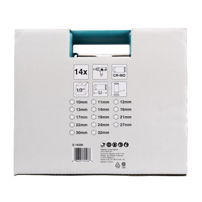 6. Makita E-16586 Schlagschrauber-Steckschlüsselsatz Schwarz, Grün