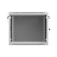 23. LANBERG Wandregalschrank 19" 9U 600x600 GRAU PERFORATIONSTÜREN (Flachverpackung)