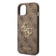 6. Guess GUHCP15S4GMGBR iPhone 15 6,1" braun/braunes Hardcase 4G Big Metal Logo