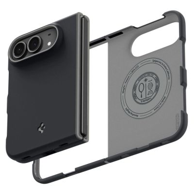 7. Spigen Nano Pop MagSafe Hülle für iPhone Duo – Schwarz und Grau