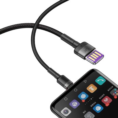 7. Baseus Cafule Kabel USB Typ C SuperCharge 40W Quick Charge 3.0 QC 3.0 Kabel 1m grau-schwarz (CATKLF-PG1)