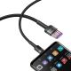 7. Baseus Cafule Kabel USB Typ C SuperCharge 40W Quick Charge 3.0 QC 3.0 Kabel 1m grau-schwarz (CATKLF-PG1)