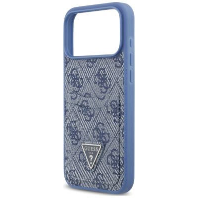 6. Guess 4G nauble Card Triange Hülle für iPhone 18 Pro Max / 17 Pro Max – blau