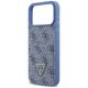6. Guess 4G nauble Card Triange Hülle für iPhone 18 Pro Max / 17 Pro Max – blau