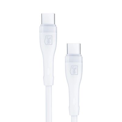 20. 3mk Rayo Ladegerät 20W PD3.0 PPS USB-C Wandladegerät + USB-C / USB-C 3A 60W Kabel - Weiß