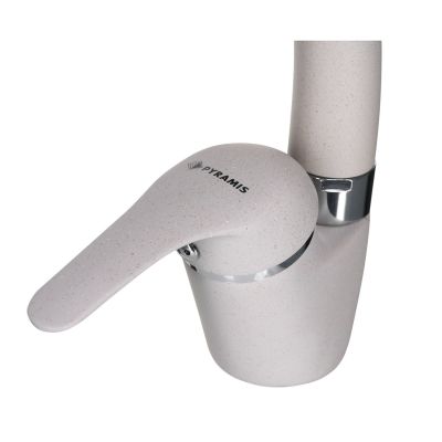 4. PYRAMIS OSSIA Granit Beige 090918801 Küchenarmatur Beige