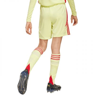 3. adidas Tiro 24 Kindershorts gelb und rot JC6206