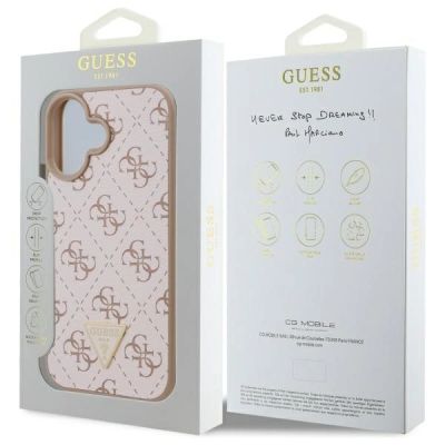 8. Guess New 4G Triangle Case für iPhone 16 – Weiß