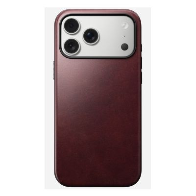 7. Nomad Moderne Lederhülle für 17,5 cm (6,9") Mobiltelefone, Burgunderrot