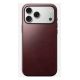 7. Nomad Moderne Lederhülle für 17,5 cm (6,9") Mobiltelefone, Burgunderrot