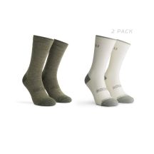 Rogelli Wollsocken, 2er-Pack, Militär/Sand, Größe 40-43